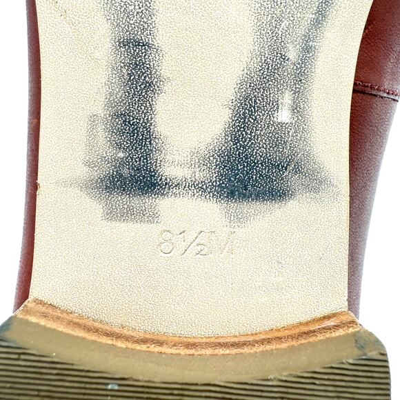 Talbots Women’s Cognac Leather Loafers 8.5M Horsebit Slip-On Flats AS IS - Picture 12 of 12